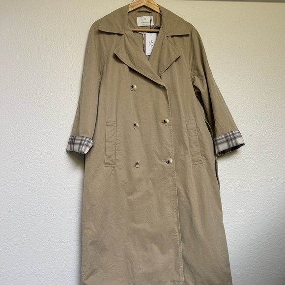 Stradivarius long tan trench coat - Picture 4 of 7